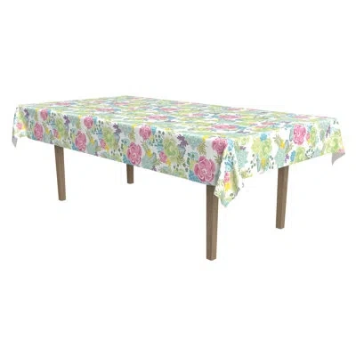 Beistle Succulents Tablecover - 54" X 108" - Pack Of 12 In Multicolor