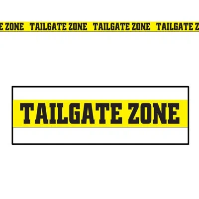 Beistle Tailgate Zone Party Tape - 3" X 20' - Pack Of 12 In Yellow