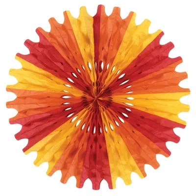 Beistle Tissue Fan - 25" - Pack Of 12 In Multicolor