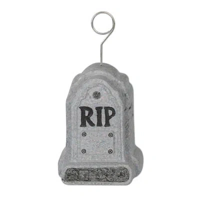 Beistle Tombstone Photo/balloon Holder In Black
