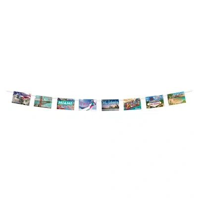 Beistle Travel America Postcard Streamer In Multicolor