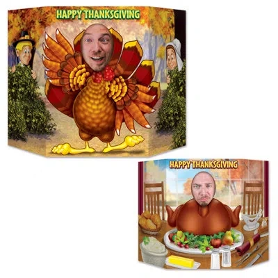 Beistle Turkey Photo Prop - 3' 1" X 25" - Pack Of 6 In Multicolor