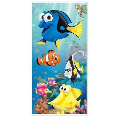 Beistle Under The Sea Door Cover - 5' X 30" - Pack Of 12 In Multicolor