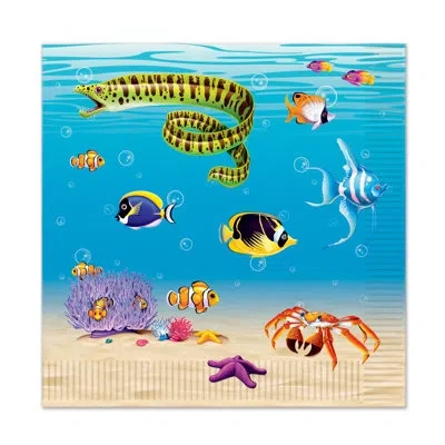 Beistle Under The Sea Luncheon Napkins In Multicolor