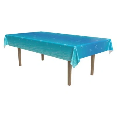 Beistle Under The Sea Tablecover - Pack Of 12 In Blue
