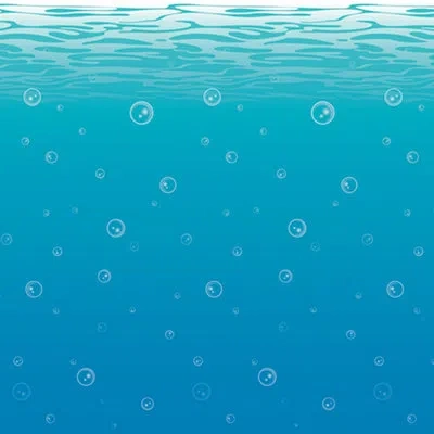 Beistle Undersea Backdrop - 4' X 30' - Pack Of 6 In Multicolor
