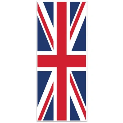 Beistle Union Jack Door Cover - Pack Of 12 In Multicolor