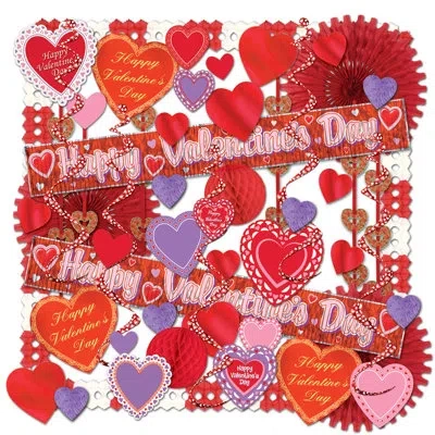 Beistle Valentine Decorating Kit - Pack Of 1 In Multicolor