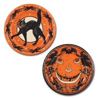 Beistle Vintage Halloween Plates In Multicolor