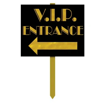 Beistle V.i.p. Entrance Yard Sign In Multicolor