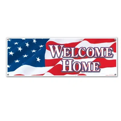 Beistle Welcome Home Sign Banner In Multicolor
