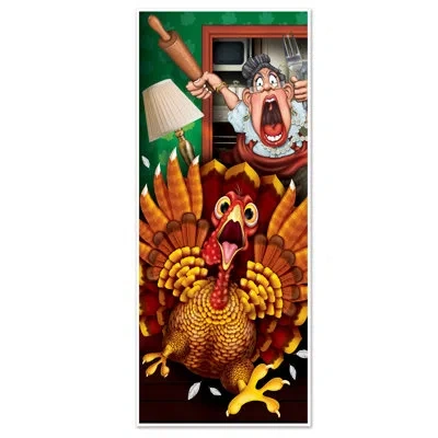 Beistle Wild Turkey Door Cover - 12 Pack In Multicolor