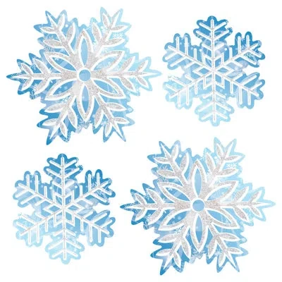 Beistle Winter Wonderland Hanging Snowflakes In Multicolor
