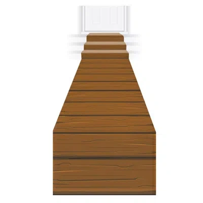 Beistle Wooden Plank Runner - 24" X 10' - Pack Of 6 In Brown