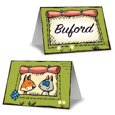 Beistle Woodland Friends Place Cards In Multicolor