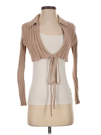Pre-owned Beivy Cardigan Sweater In Tan