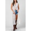 Beivy Embroidered Duster In White