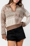 Beivy Geometric Colorblock Sweater