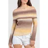 Beivy Off The Shoulder Sweater In Multi