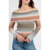 Beivy Off The Shoulder Sweater In Multi
