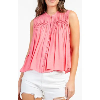 Beivy Pintuck Swing Tank In Pink