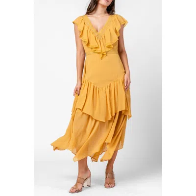 Beivy Ruffle Cascade Chiffon Dress