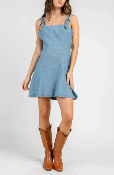 Beivy Short Denim Dress In Blue