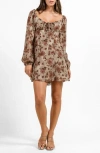 Beivy Sweetheart Jacquard Minidress In Animal Print