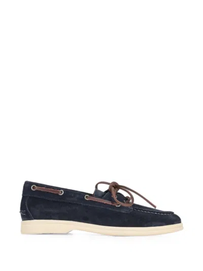 Bekk Lace-up Boat Shoes In Blue