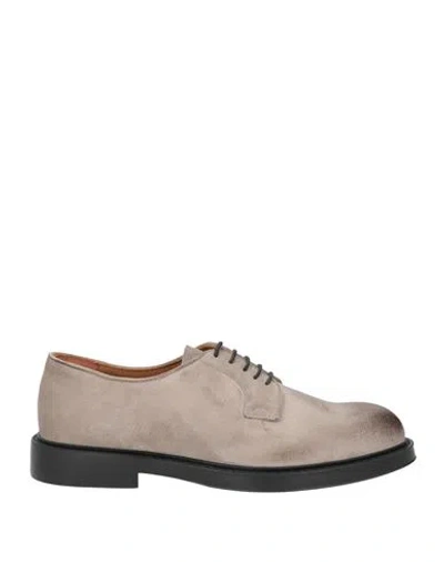Bekk Man Lace-up Shoes Taupe Size 8 Leather In Multi