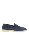 Bekk Woman Loafers Midnight Blue Size 7 Soft Leather In Blue