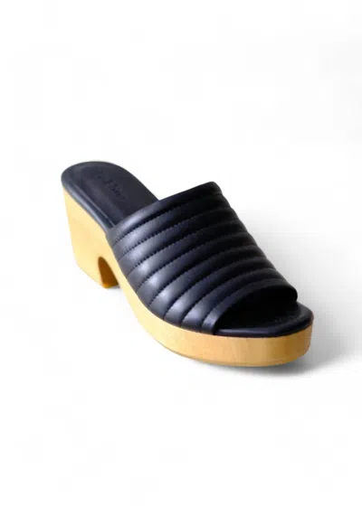 Beklina Women's Open Toe Clog In Black