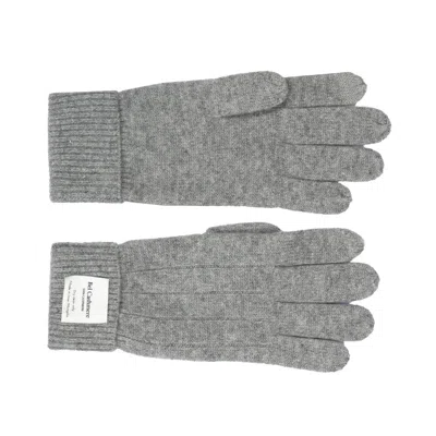 Bel Cashmere Men's Men´s Double Cuff Grey Gloves In Gray
