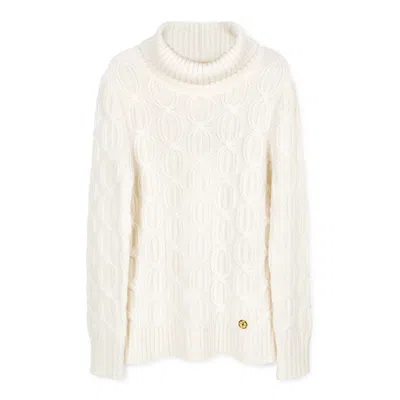 Bel Cashmere Women's Alex Cashmere Sweater White