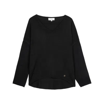 Bel Cashmere Women's Anais Cashmere Sweater Black