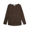 Bel Cashmere Women's Anais Cashmere Sweater Brown In Brown