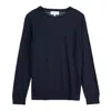Bel Cashmere Women's Blue Chelsea Cashmere And Silk Navy Sweater In Blue