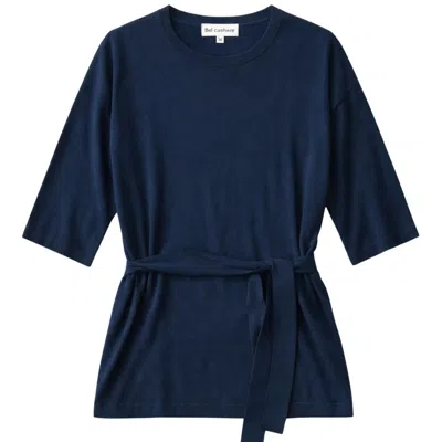 Bel Cashmere Women's Blue Elena Top With Belt