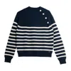 Bel Cashmere Women's Blue James Cashmere Sweater Navy In Blue