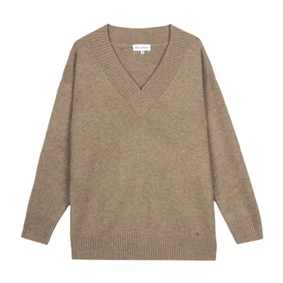 Bel Cashmere Women's Brown Alma Toasted Sweater