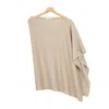 Bel Cashmere Women's Brown Beige Cashmere Poncho In Brown