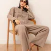 Bel Cashmere Women's Brown Erin Cashmere And Wool Tan Pants In Brown