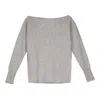 Bel Cashmere Women's Claudia Cashmere Sweater Grey In Grey
