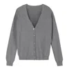 Bel Cashmere Women's Eva Cashmere Cardigan In Grey In Grey