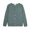 Bel Cashmere Women's Green Cashmere Amy Cardigan In Green