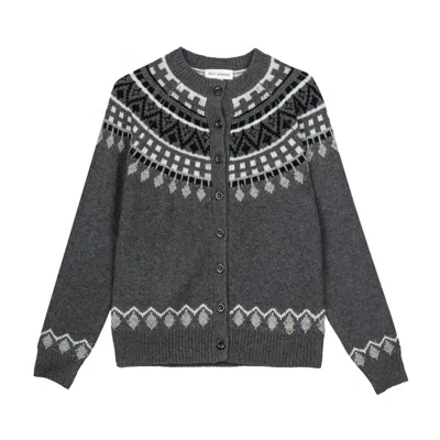 Bel Cashmere Women's Kaia Cardigan Grey In Gray