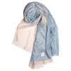 Bel Cashmere Women's Light Cashmere Foulard In Blue Degraded In Blue