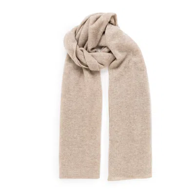 Bel Cashmere Women's Neutrals Big Knitted Cashmere Scarf Natural In Brown