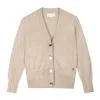 Bel Cashmere Women's Neutrals Capri Silk And Cashmere Cardigan Beige In Beige