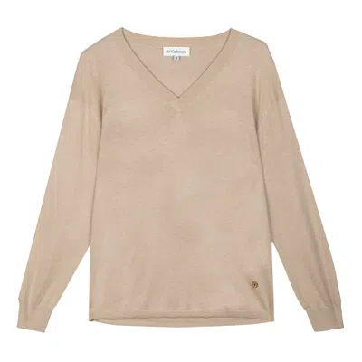 Bel Cashmere Women's Neutrals Daphne Sweater Beige